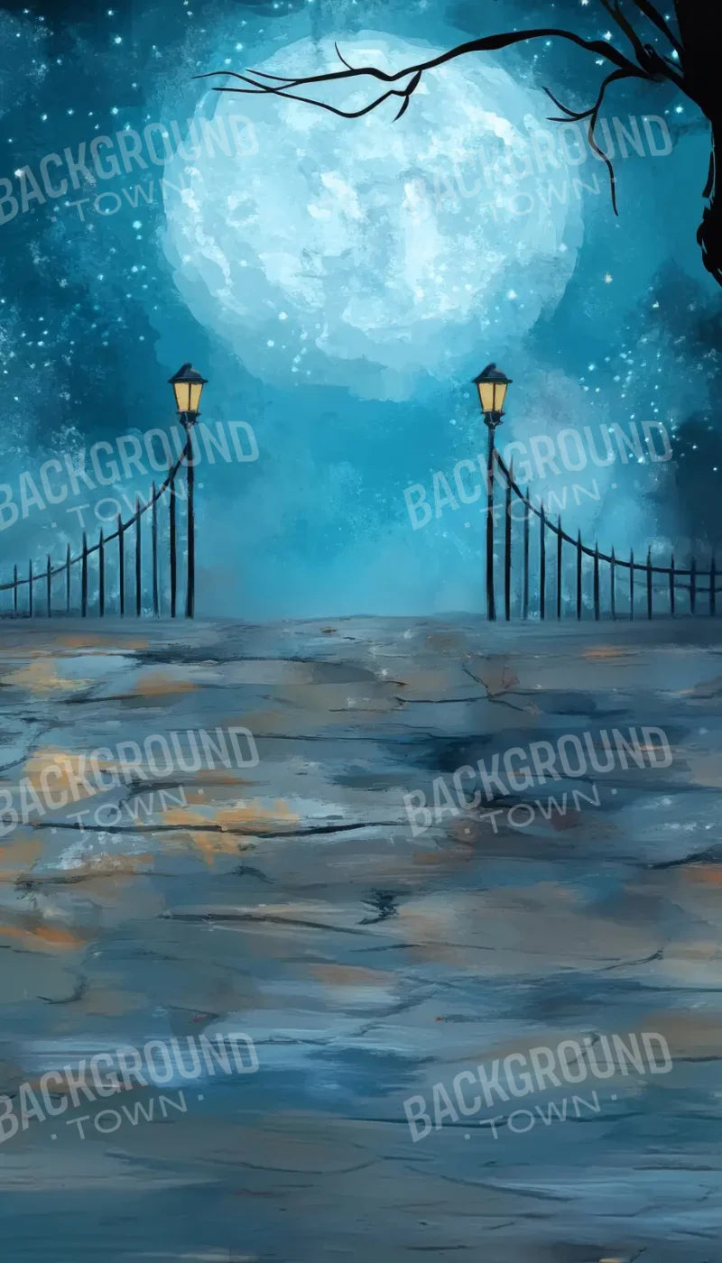 Moon Lit Darkfence Sweep 8’x14’ UltraCloth for Westcott X-Drop Pro (96 x 168 inch) Backdrop