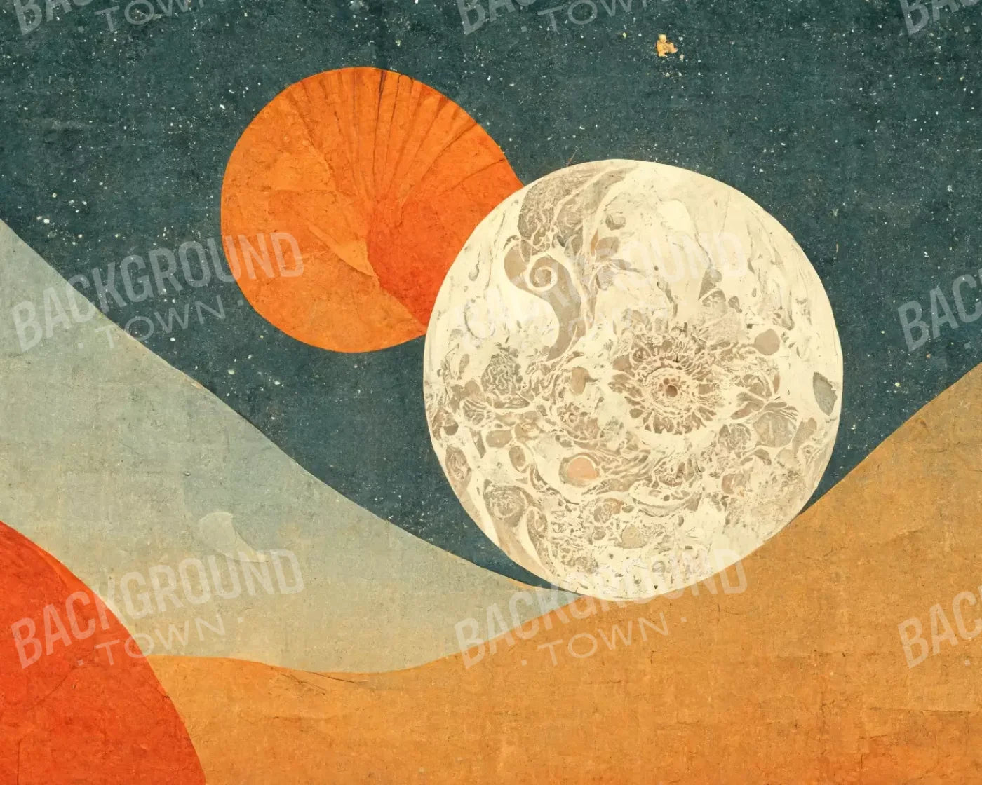 Moon Room 10’X8’ Fleece (120 X 96 Inch) Backdrop