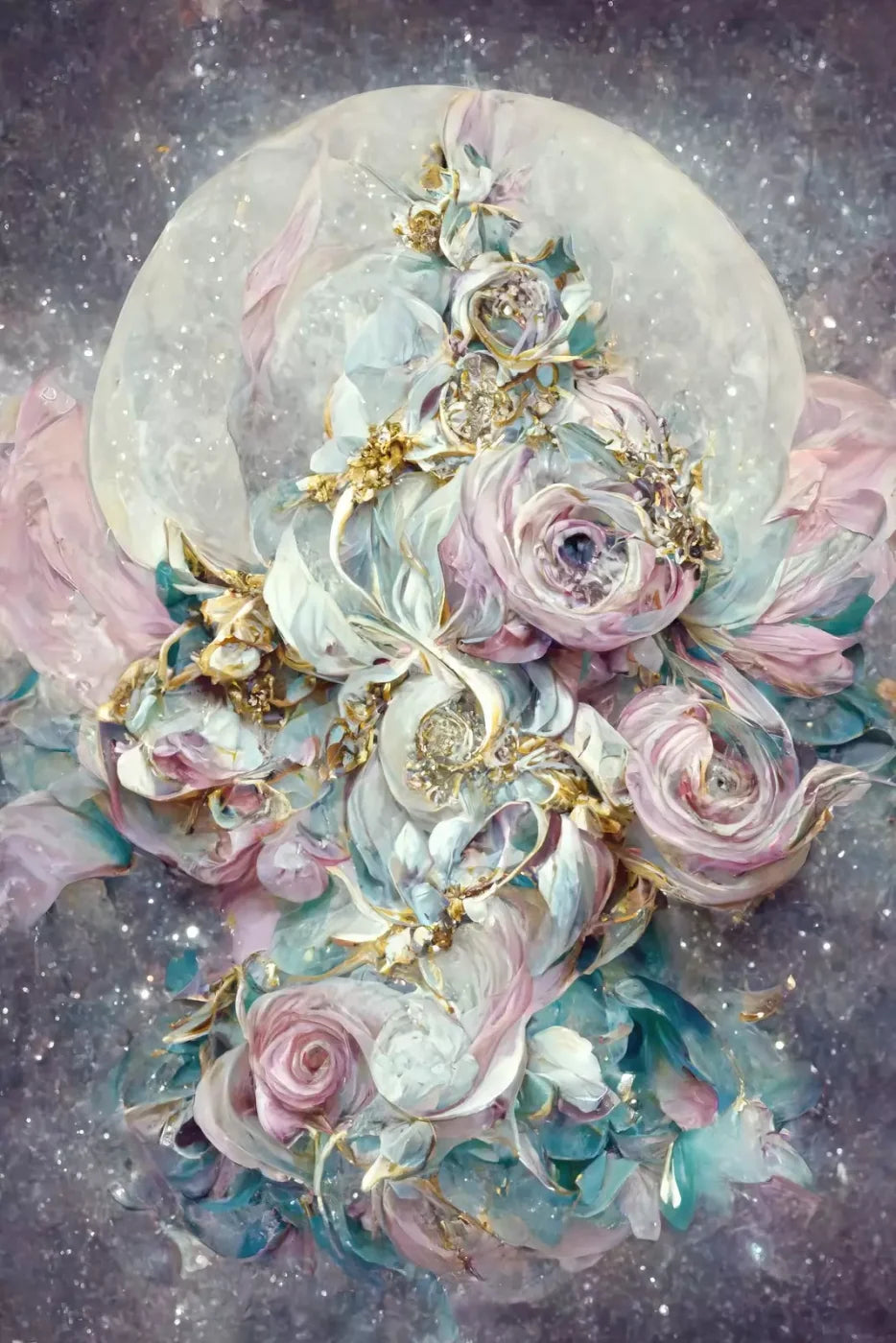Moon Roses Backdrop