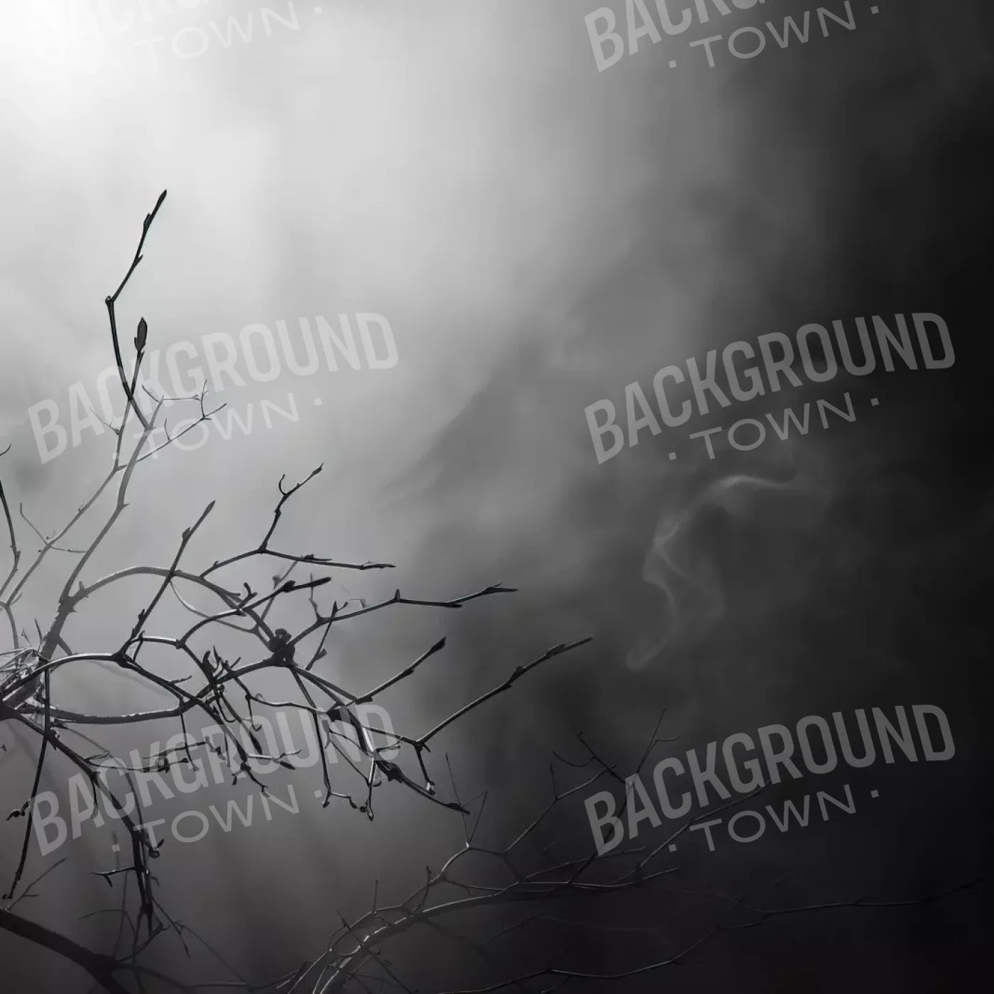 Moonlit Branch 8’X8’ Fleece (96 X Inch) Backdrop