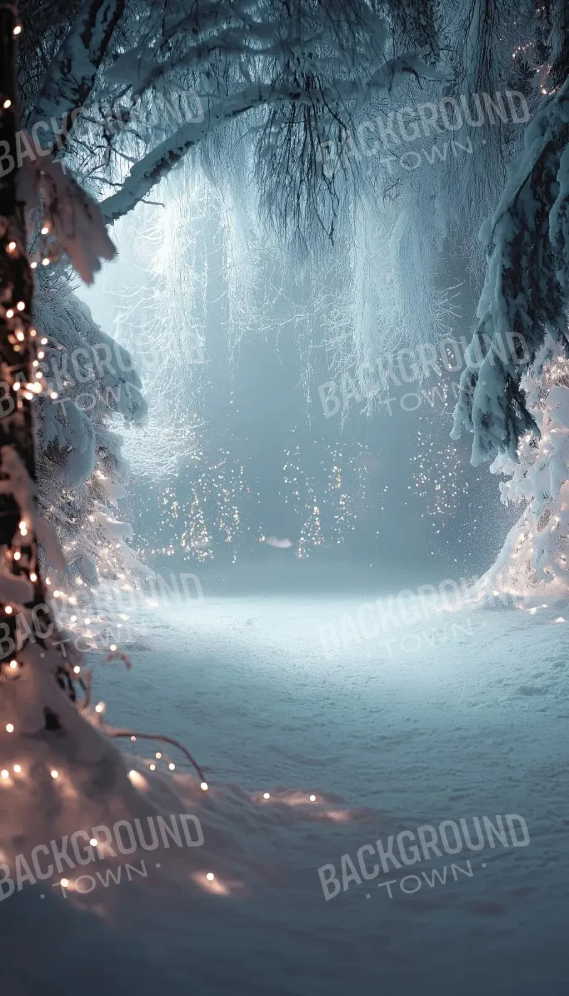 Moonlit Winter Walk 8’x14’ UltraCloth (96 x 168 inch) Backdrop