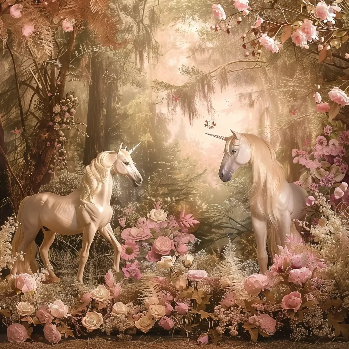 Mornings With Unicorns 10’X10’ Ultracloth (120 X Inch) Backdrop
