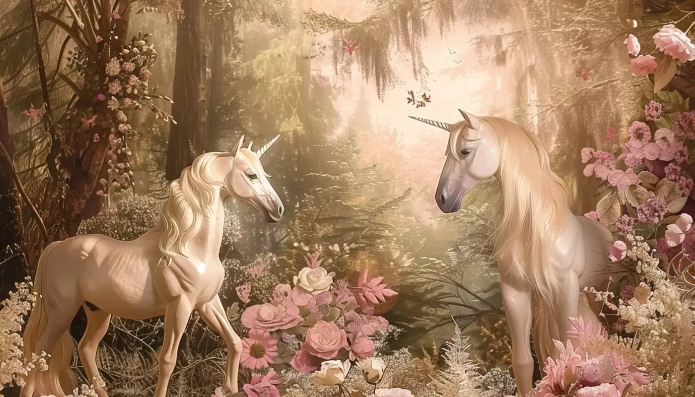 Mornings With Unicorns 14’X8’ Ultracloth (168 X 96 Inch) Backdrop