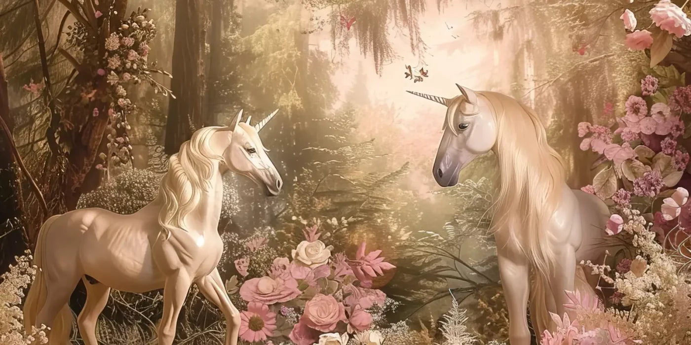 Mornings With Unicorns 20’X10’ Ultracloth (240 X 120 Inch) Backdrop
