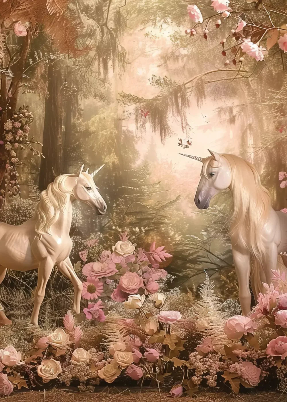 Mornings With Unicorns 5’X7’ Ultracloth (60 X 84 Inch) Backdrop