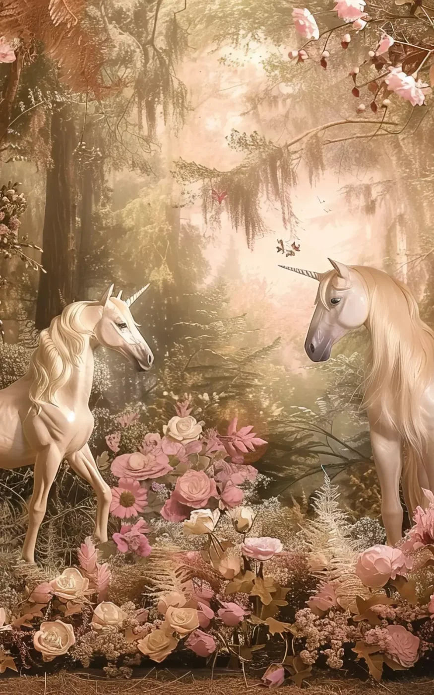 Mornings With Unicorns 5’X8’ Ultracloth (60 X 96 Inch) Backdrop