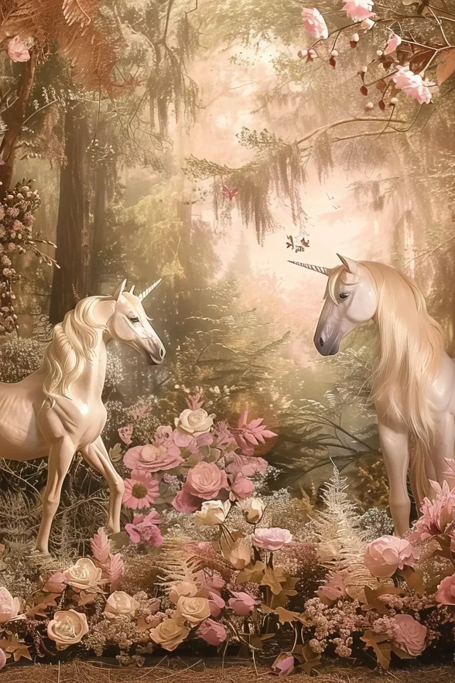 Mornings With Unicorns 8’X12’ Ultracloth (96 X 144 Inch) Backdrop