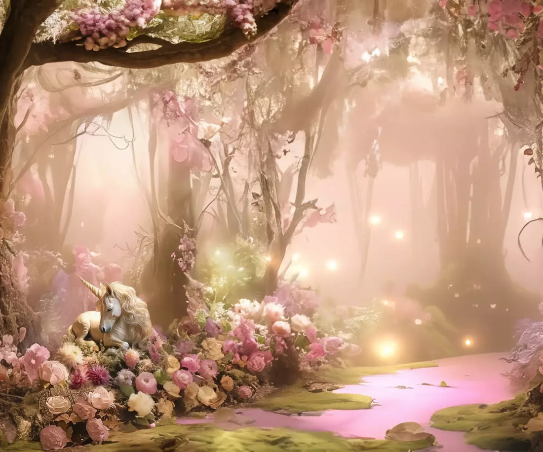 Mornings With Unicorns Ii 5’X4’2 Fleece (60 X 50 Inch) Backdrop