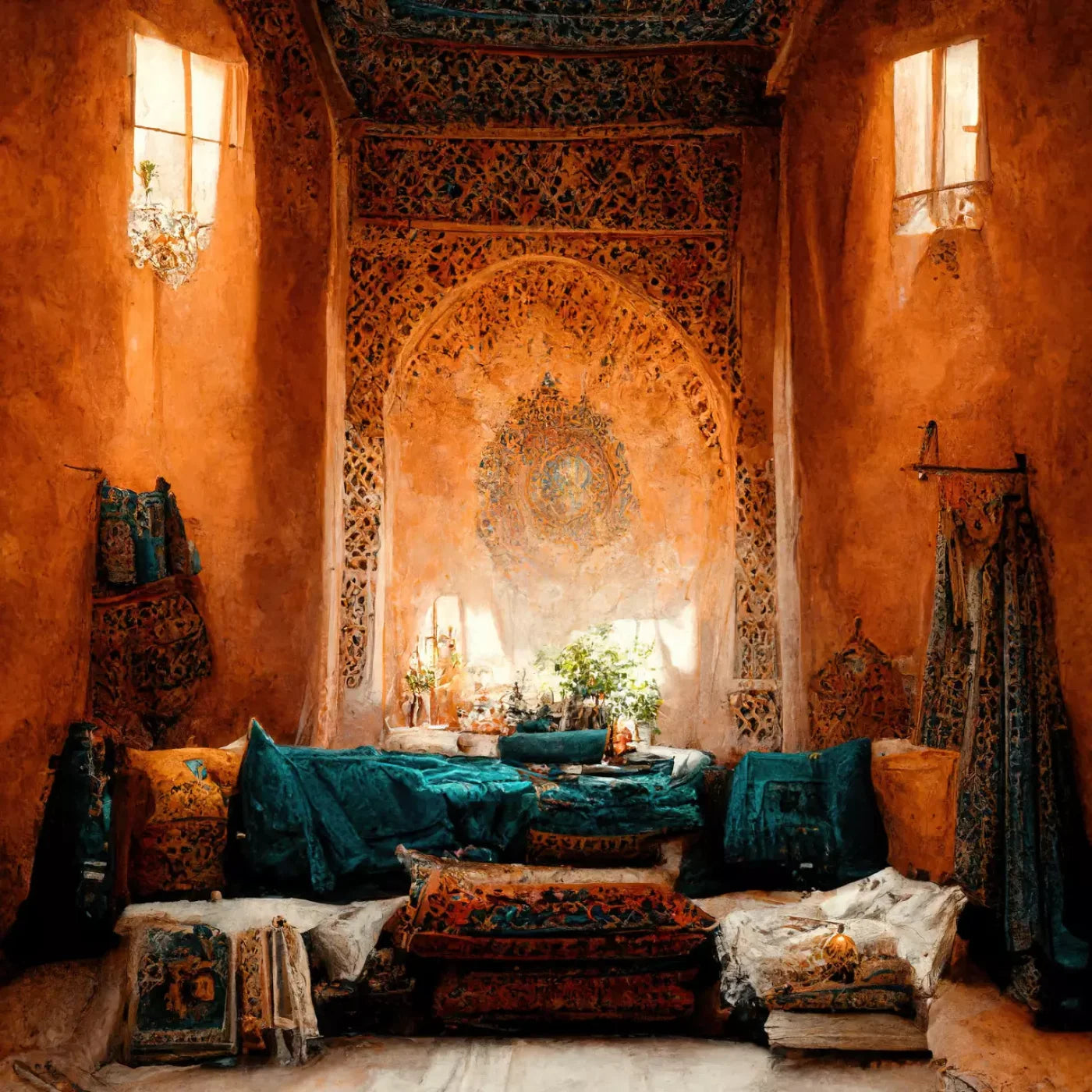 Moroccan Oasis 2 8X10 10X10 Ultracloth ( 120 X Inch ) Backdrop