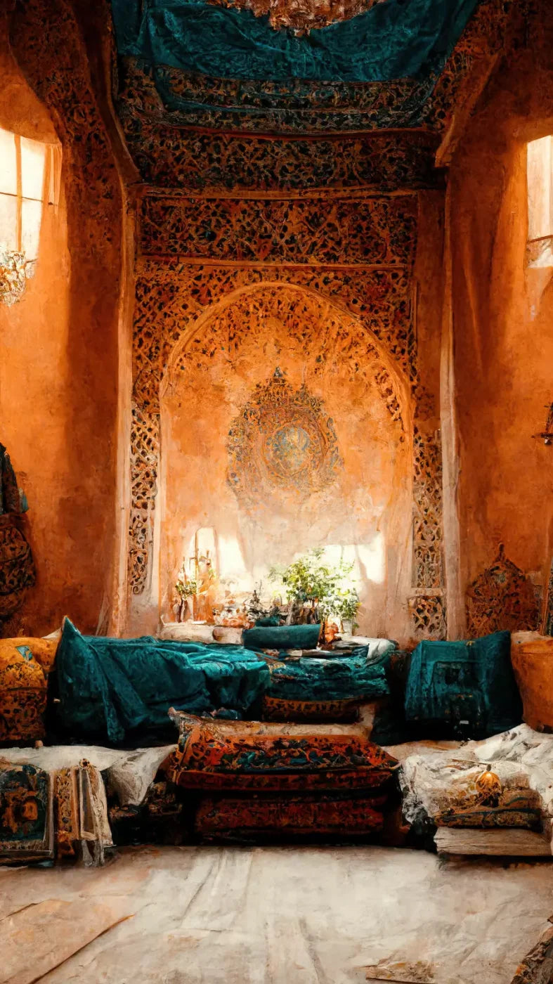 Moroccan Oasis 2 8X10 8X14 Ultracloth ( 96 X 168 Inch ) Backdrop
