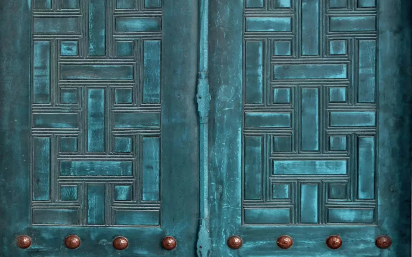Moroccan Teal 14X9 Ultracloth ( 168 X 108 Inch ) Backdrop