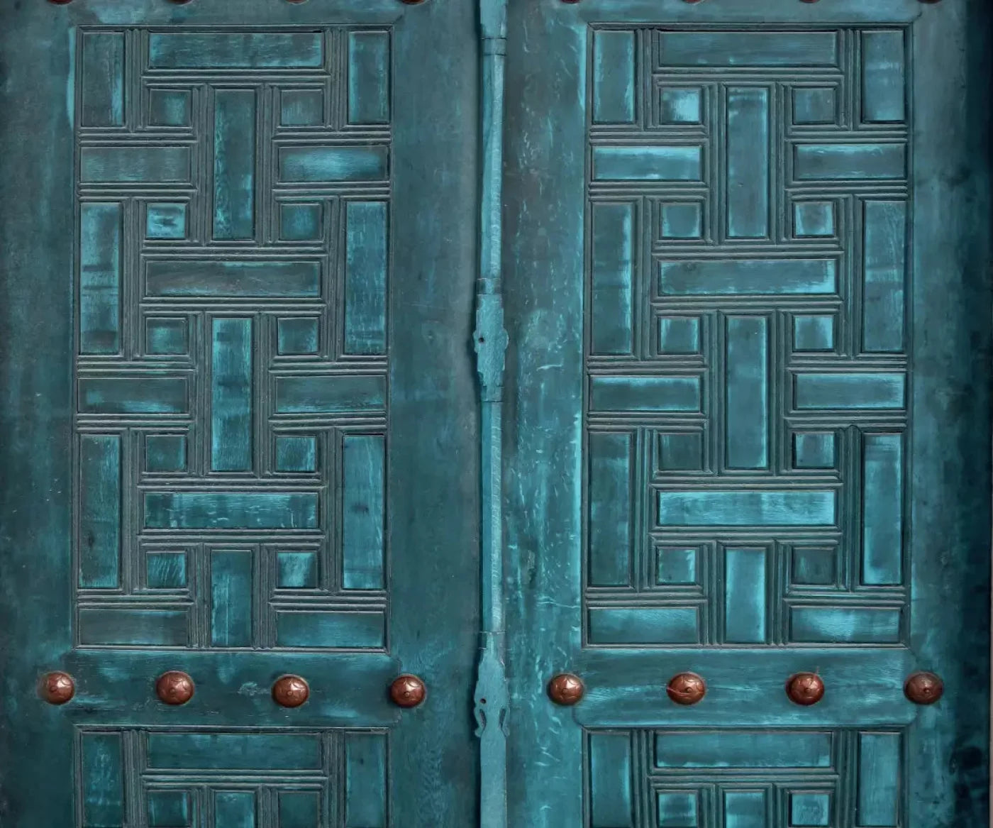 Moroccan Teal 5X42 Fleece ( 60 X 50 Inch ) Backdrop