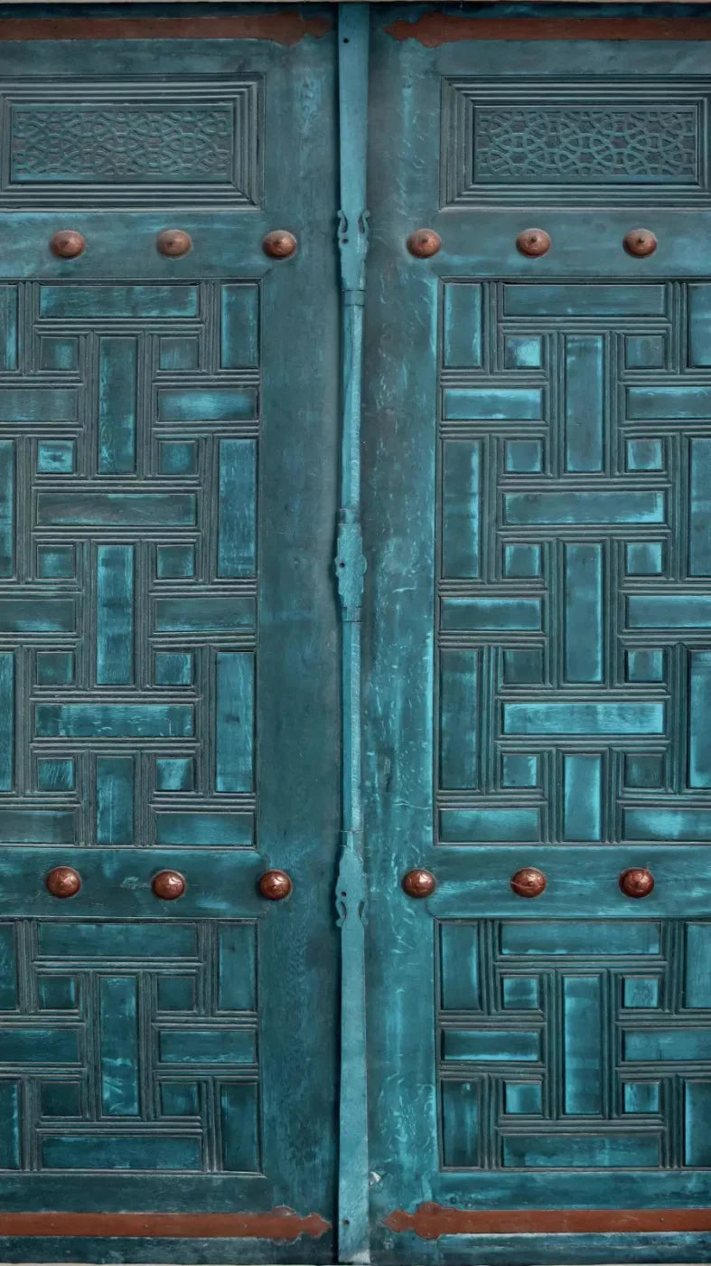 Moroccan Teal 8X14 Ultracloth ( 96 X 168 Inch ) Backdrop