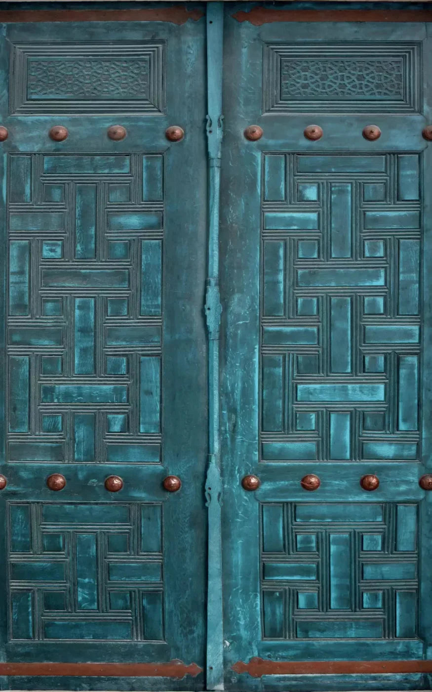 Moroccan Teal 9X14 Ultracloth ( 108 X 168 Inch ) Backdrop