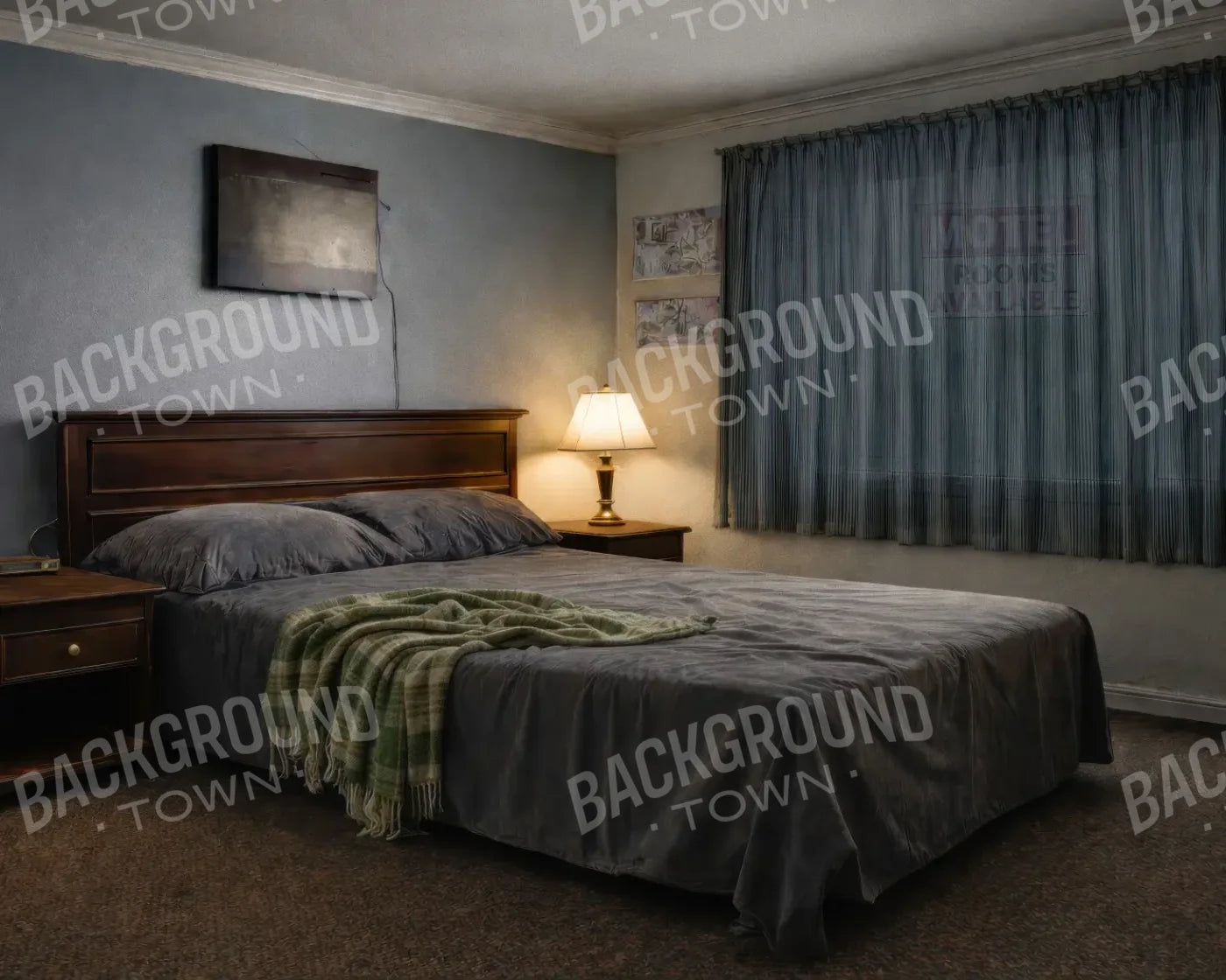 Motel Room 10’x8’ Fleece (120 x 96 inch) Backdrop