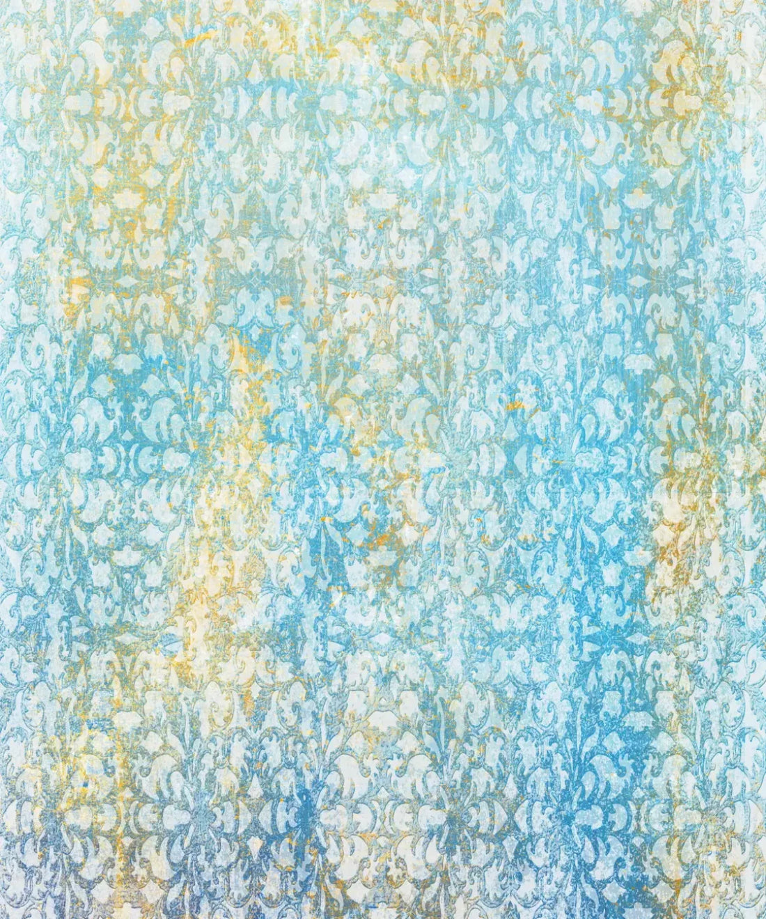 Blue Damask Backdrop for Photography