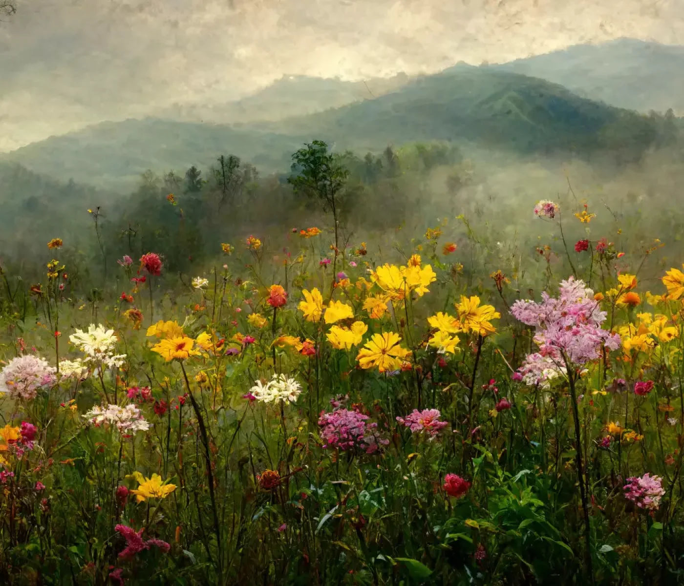 Mountain Meadows 12X10 Ultracloth ( 144 X 120 Inch ) Backdrop