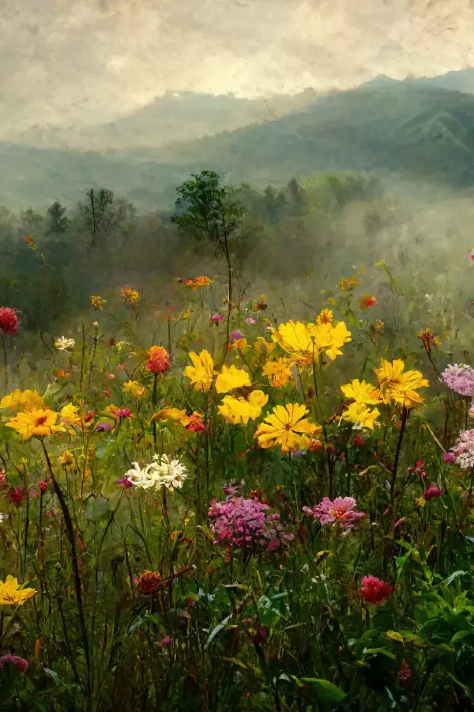 Mountain Meadows 5X8 Ultracloth ( 60 X 96 Inch ) Backdrop