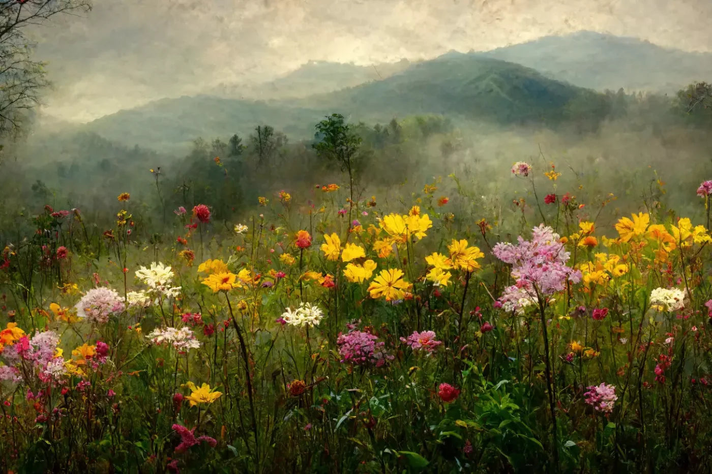 Mountain Meadows 8X5 Ultracloth ( 96 X 60 Inch ) Backdrop