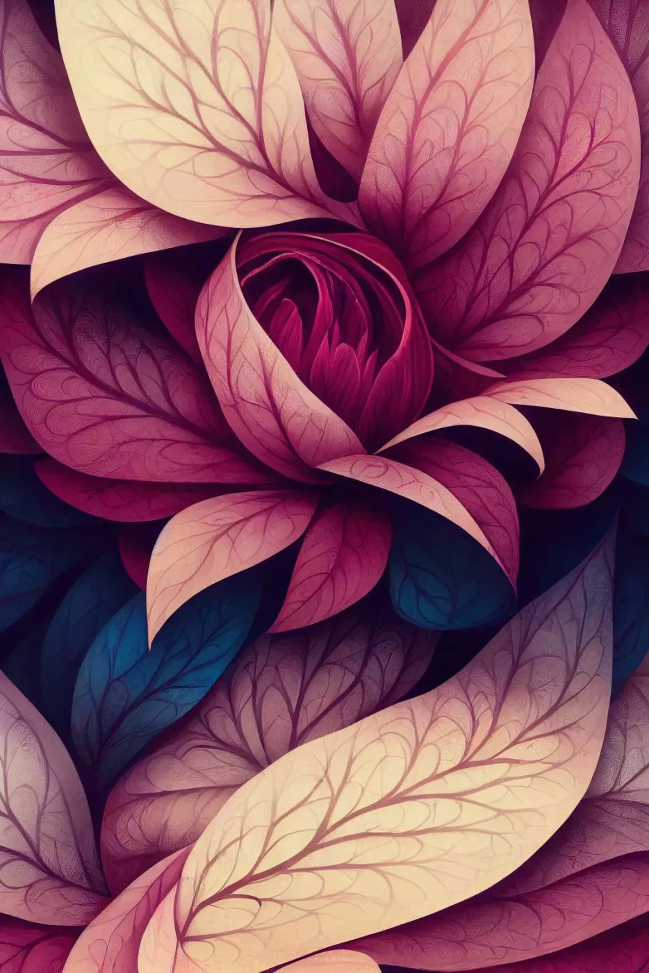Mulberry Petals Backdrop