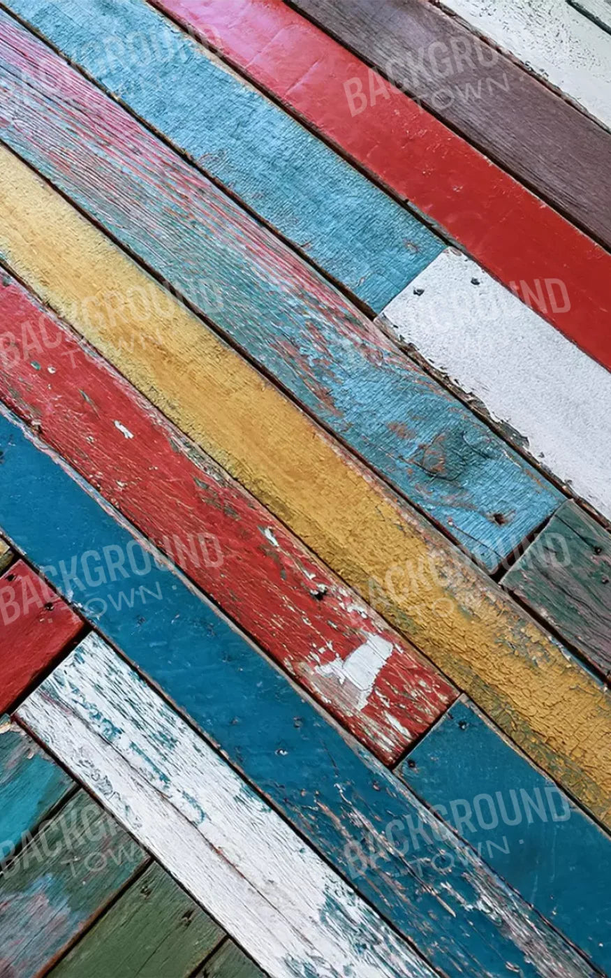 Multi Color Boards Ii 5’X8’ Ultracloth (60 X 96 Inch) Backdrop