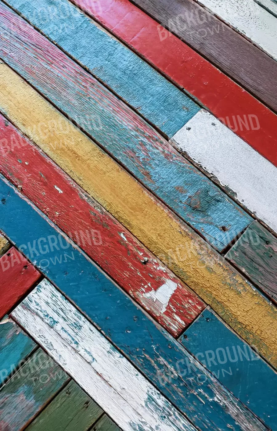 Multi Color Boards Ii 9’X14’ Ultracloth (108 X 168 Inch) Backdrop