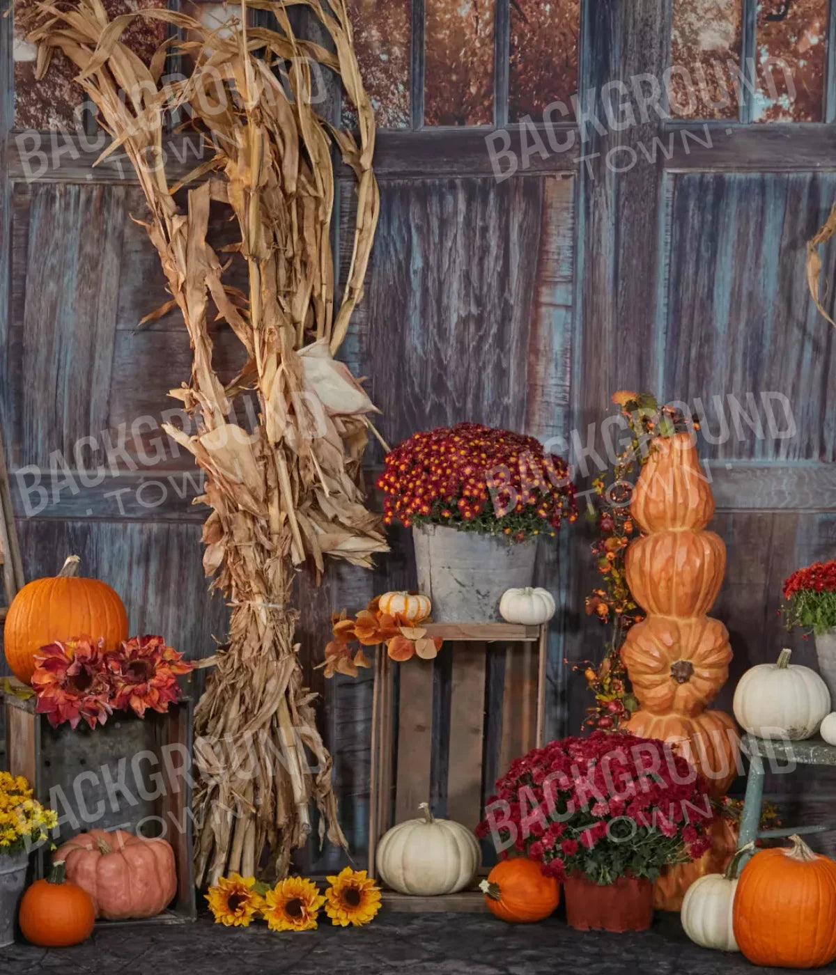 Pumpkin Patch 10X12 Ultracloth ( 120 X 144 Inch ) Backdrop