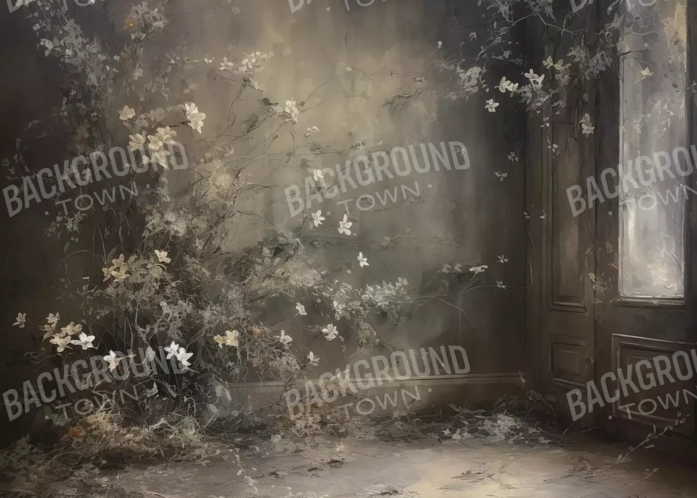 Muted Autumn Room 7’X5’ Ultracloth (84 X 60 Inch) Backdrop