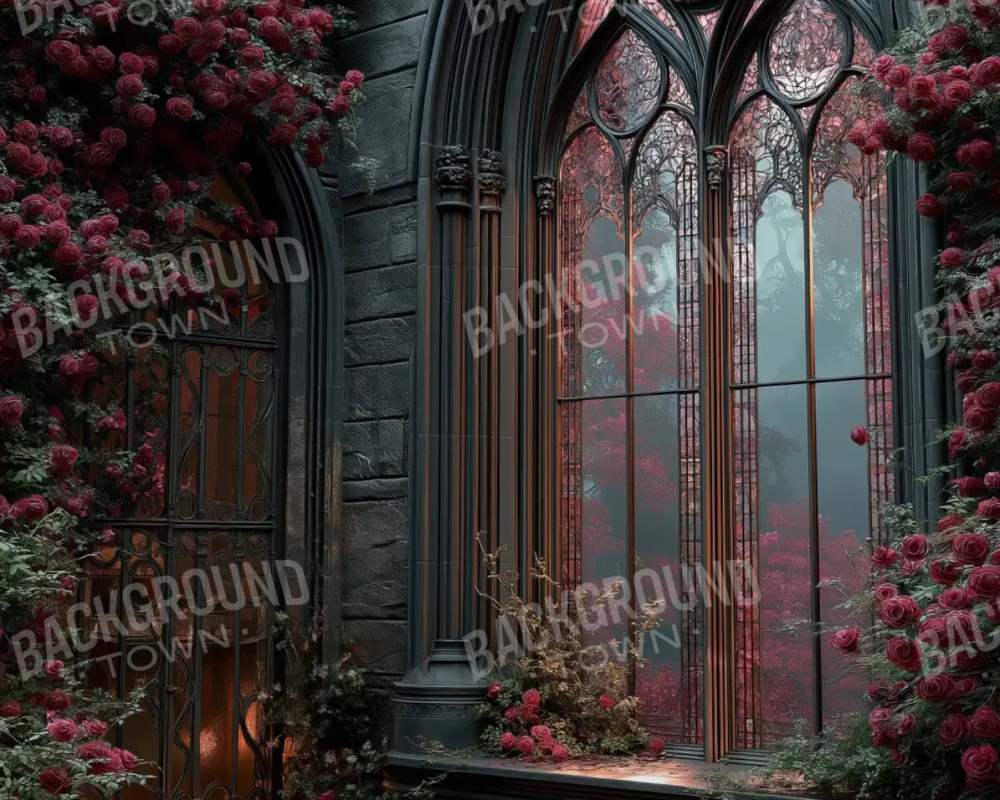 Mysterious Window 10’x8’ Fleece (120 x 96 inch) Backdrop