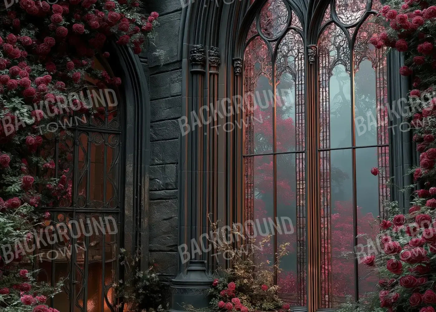Mysterious Window 7’x5’ UltraCloth (84 x 60 inch) Backdrop