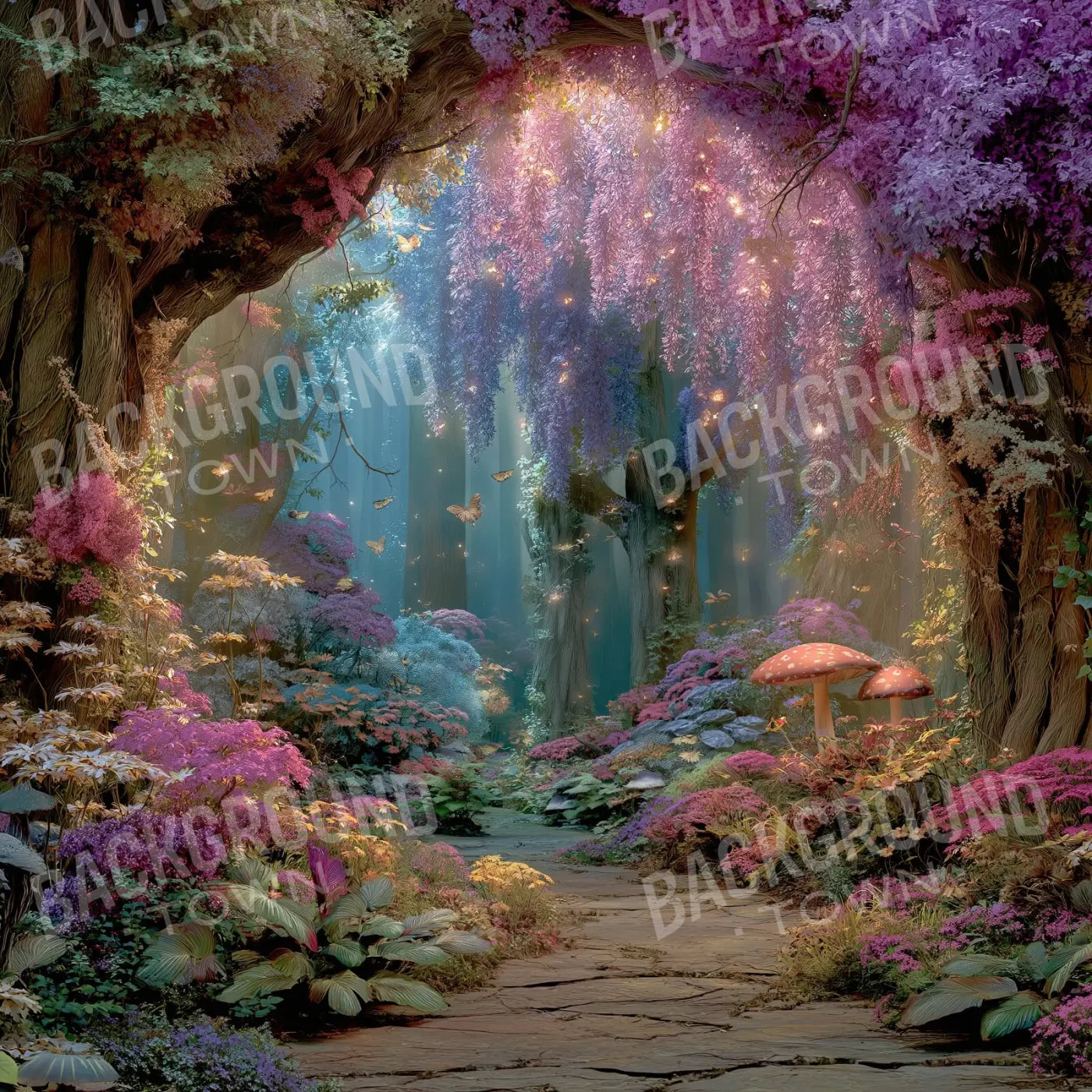 Mystical Fairy Garden 10’x10’ UltraCloth (120 x 120 inch) Backdrop