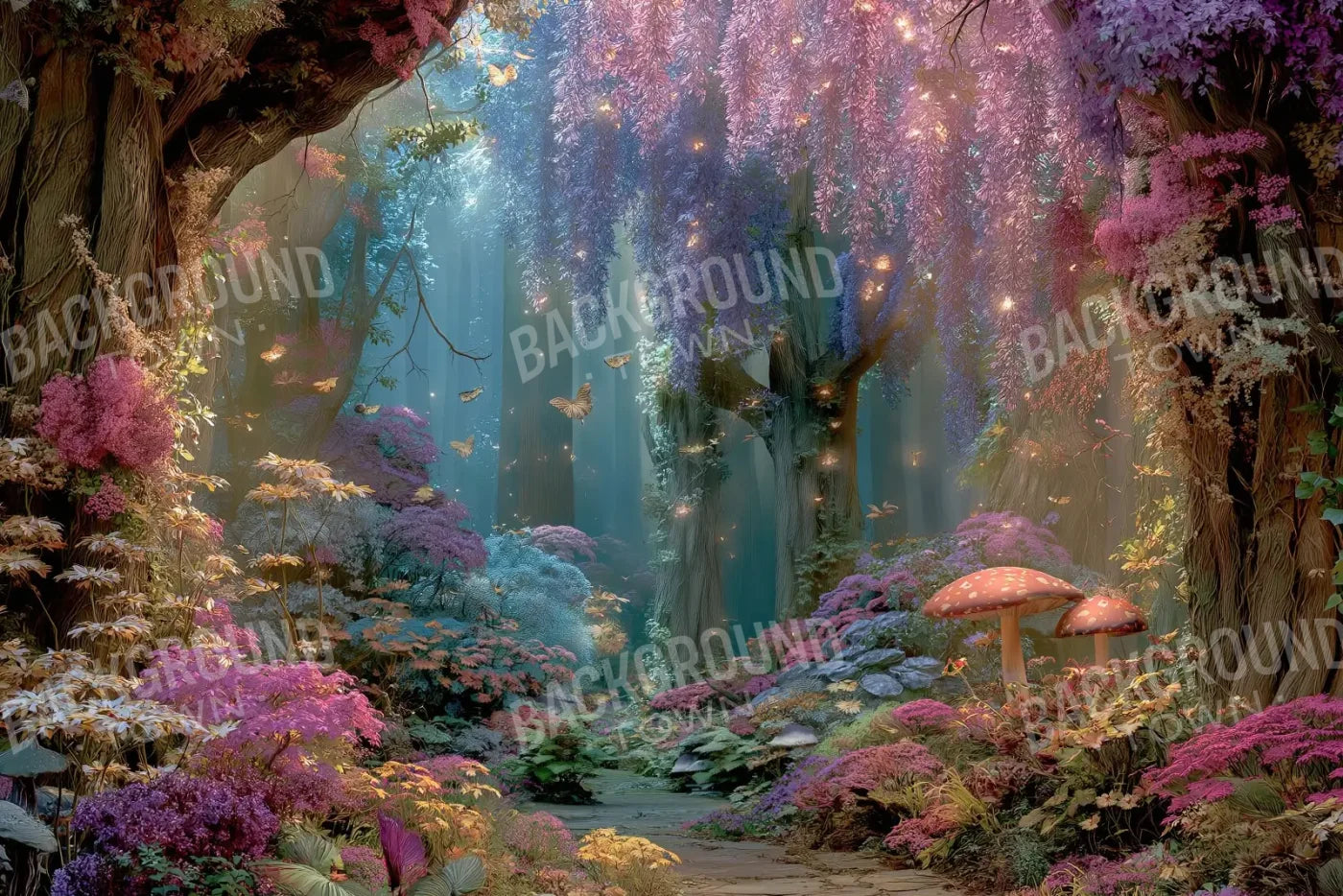 Mystical Fairy Garden 12’x8’ UltraCloth (144 x 96 inch) Backdrop