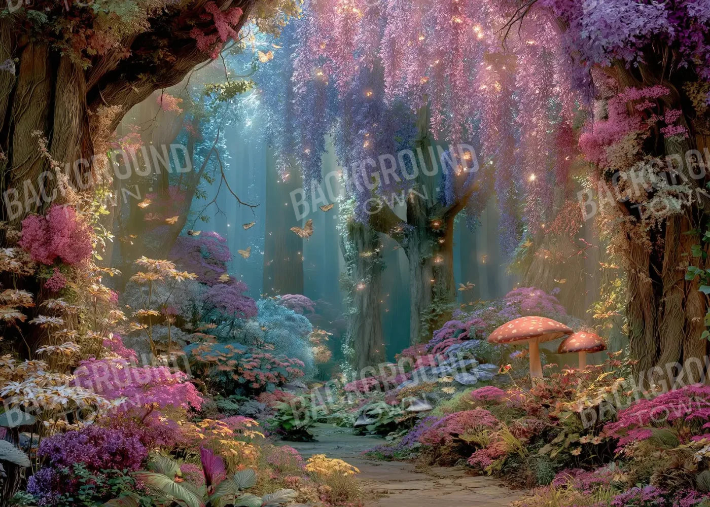 Mystical Fairy Garden 7’x5’ UltraCloth (84 x 60 inch) Backdrop
