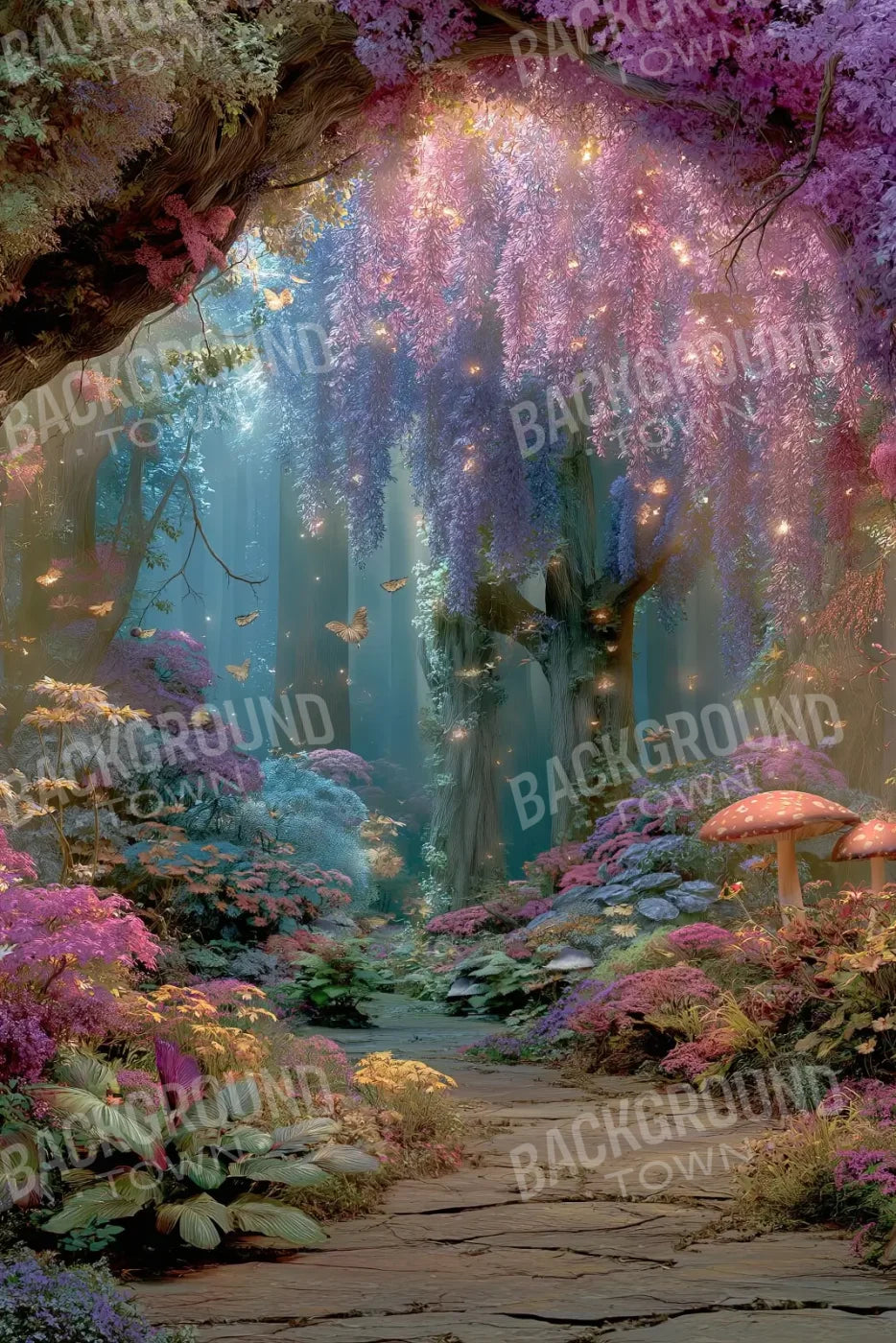 Mystical Fairy Garden 8’x12’ UltraCloth (96 x 144 inch) Backdrop