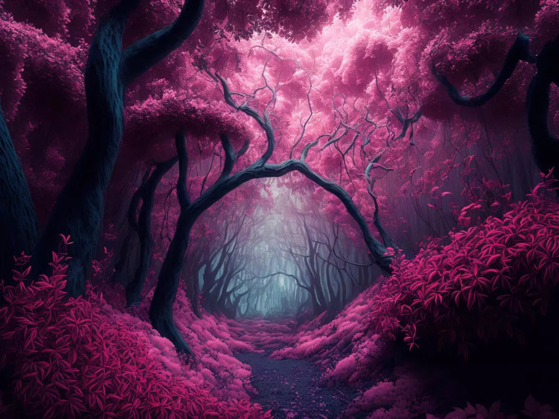 Mystical Forest 68X5 Fleece ( 80 X 60 Inch ) Backdrop