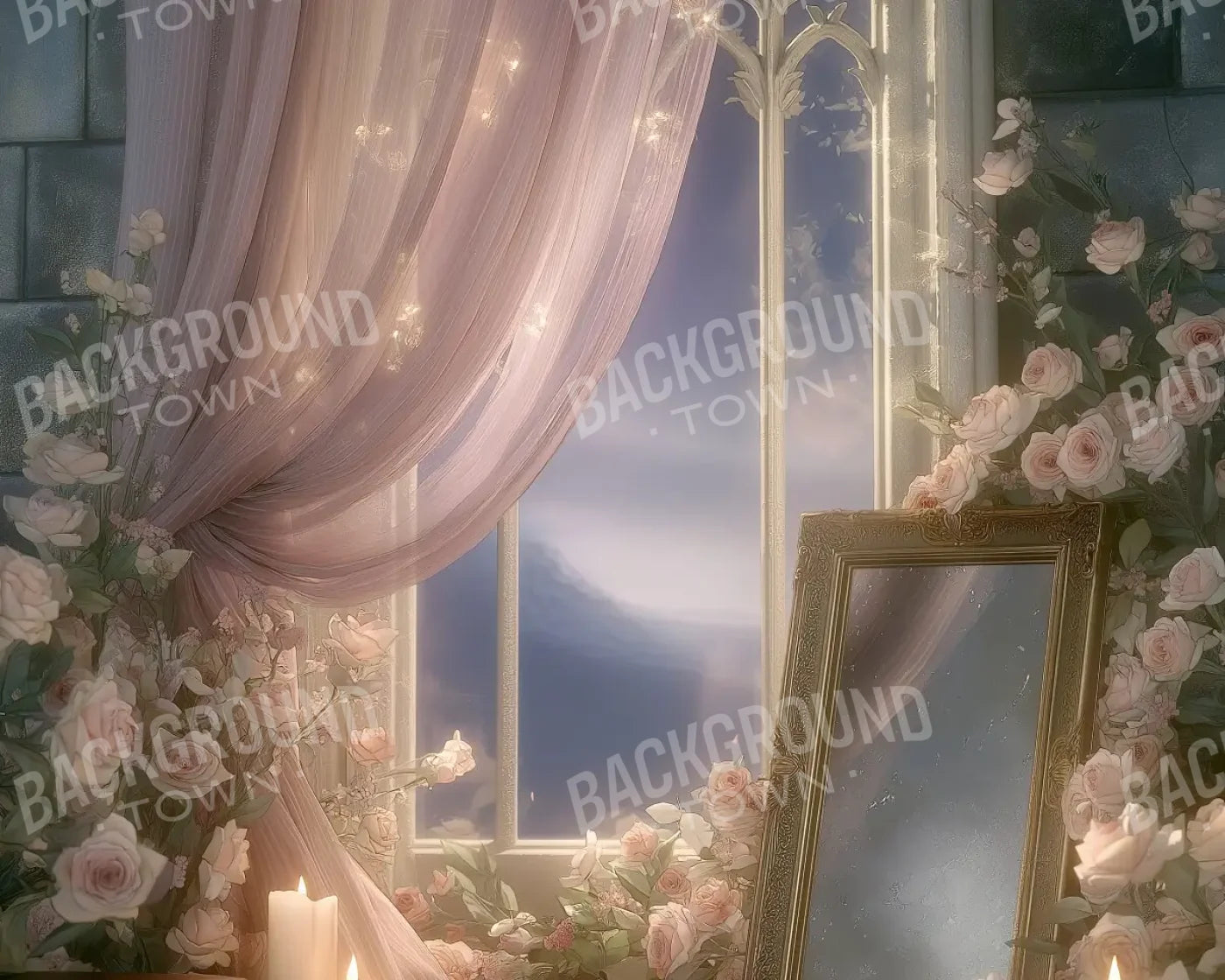 Mystical Mirror 10’x8’ Fleece (120 x 96 inch) Backdrop