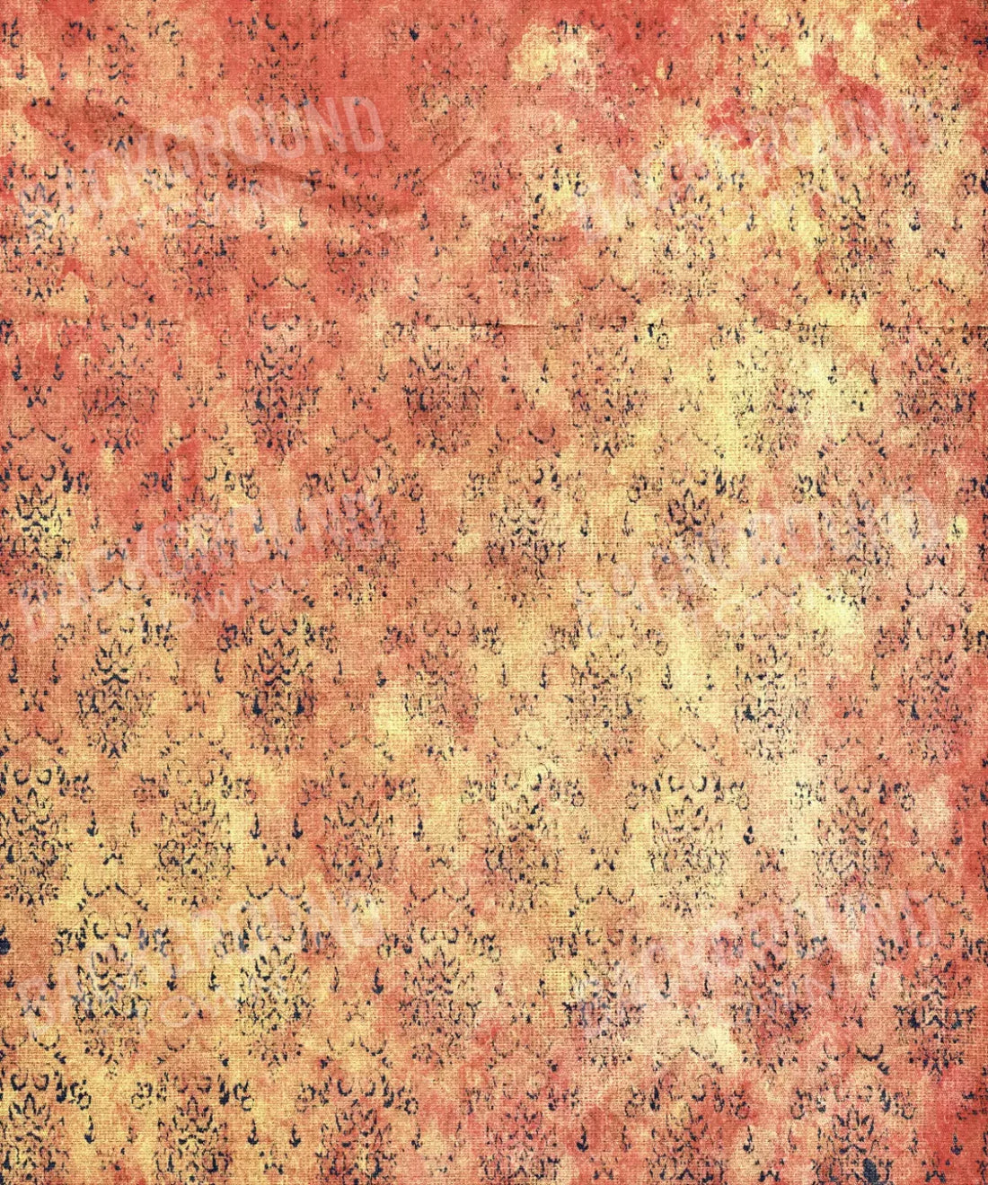 Orange Damask Backdrop for Photography