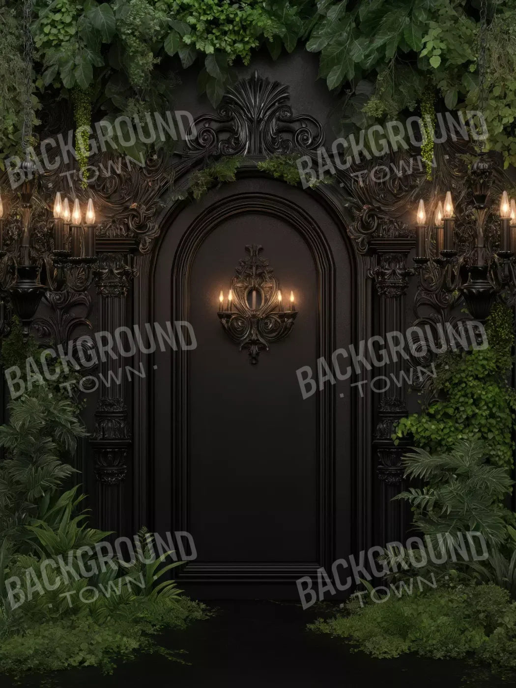 Naturalist Wedding Arch 5’X6’8 Fleece (60 X 80 Inch) Backdrop