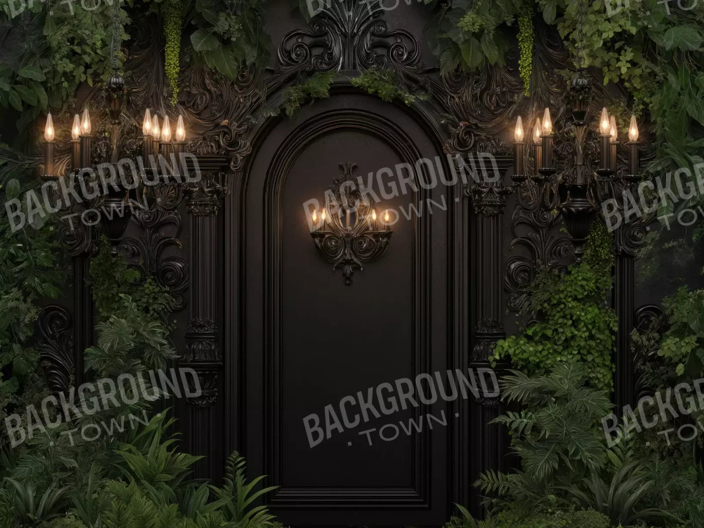 Naturalist Wedding Arch 6’8X5’ Fleece (80 X 60 Inch) Backdrop