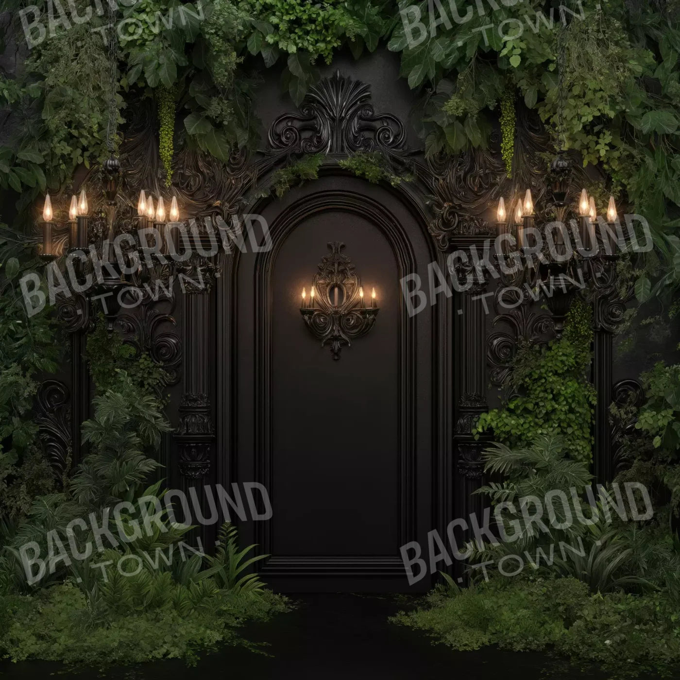 Naturalist Wedding Arch 8’X8’ Fleece (96 X Inch) Backdrop