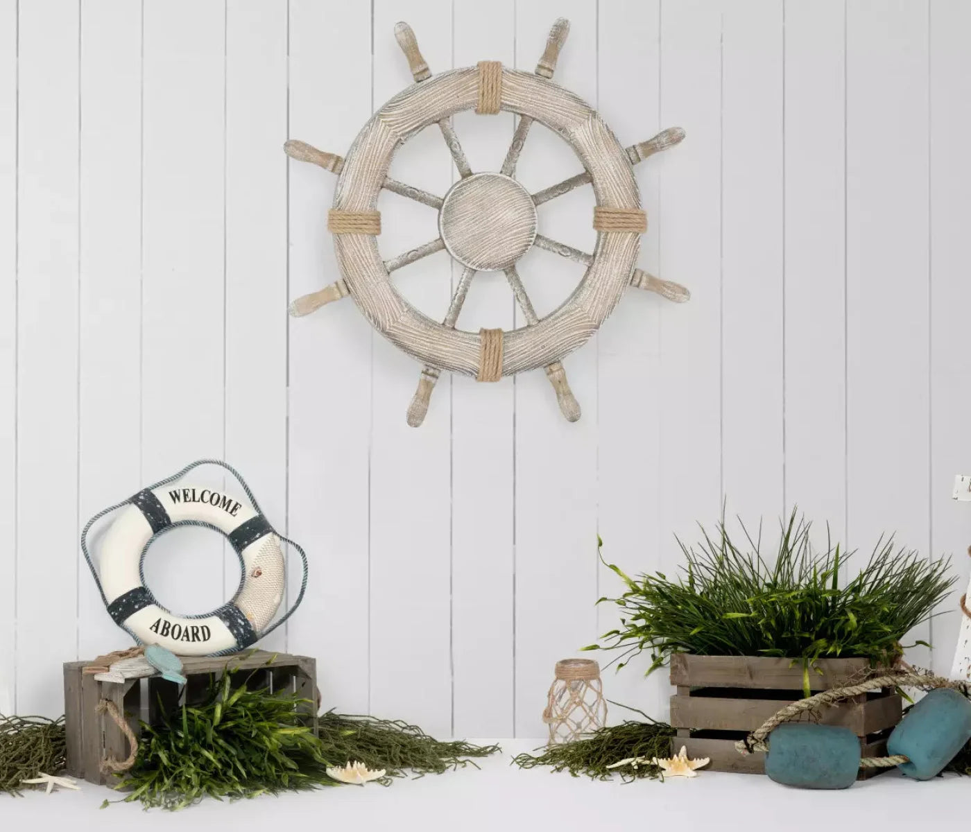 Nautical Blues 12X10 Ultracloth ( 144 X 120 Inch ) Backdrop
