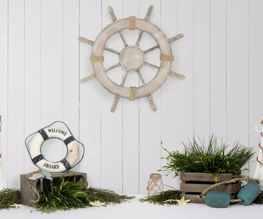 Nautical Blues 5X42 Fleece ( 60 X 50 Inch ) Backdrop