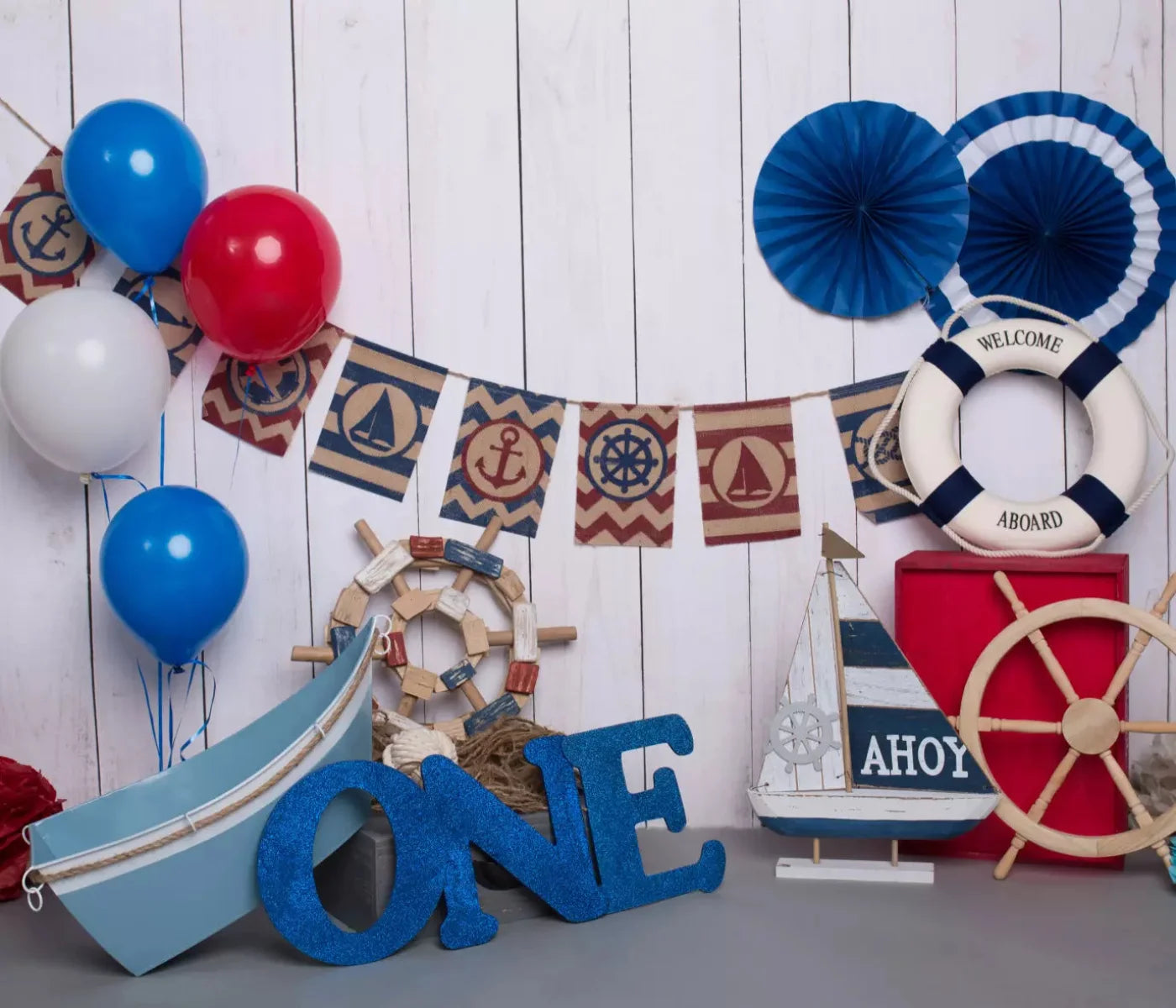 Nautical One 12X10 Ultracloth ( 144 X 120 Inch ) Backdrop