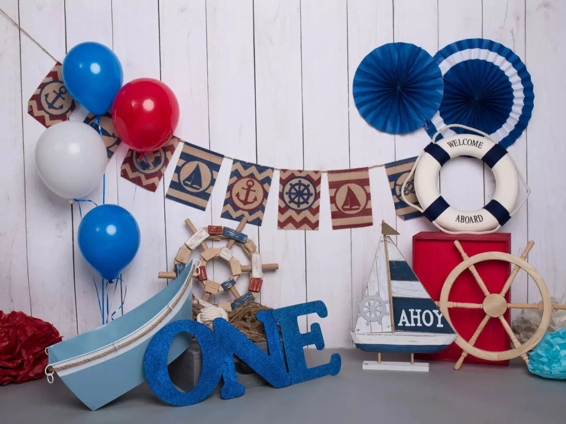 Nautical One 68X5 Fleece ( 80 X 60 Inch ) Backdrop