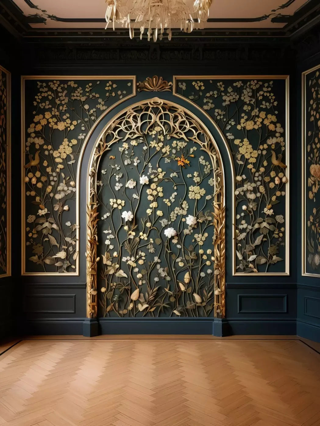 Navy Elegance 5X68 Fleece ( 60 X 80 Inch ) Backdrop