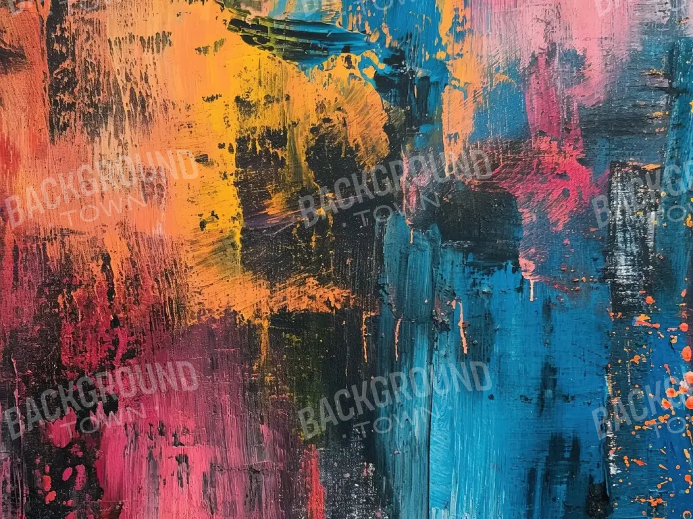 Neon Reverie 6’8x5’ Fleece (80 x 60 inch) Backdrop