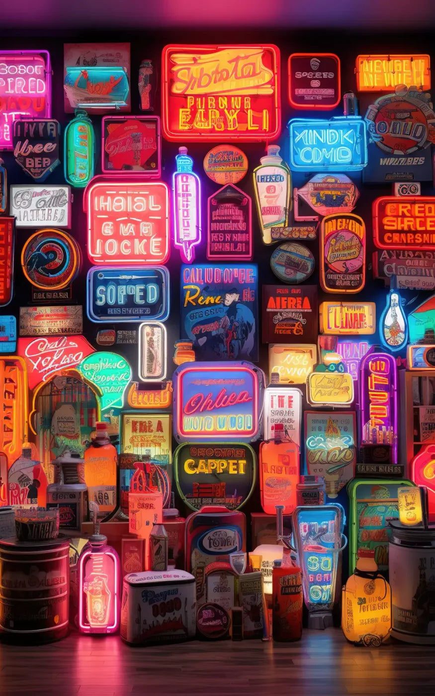 Neon Wall 5X8 Ultracloth ( 60 X 96 Inch ) Backdrop