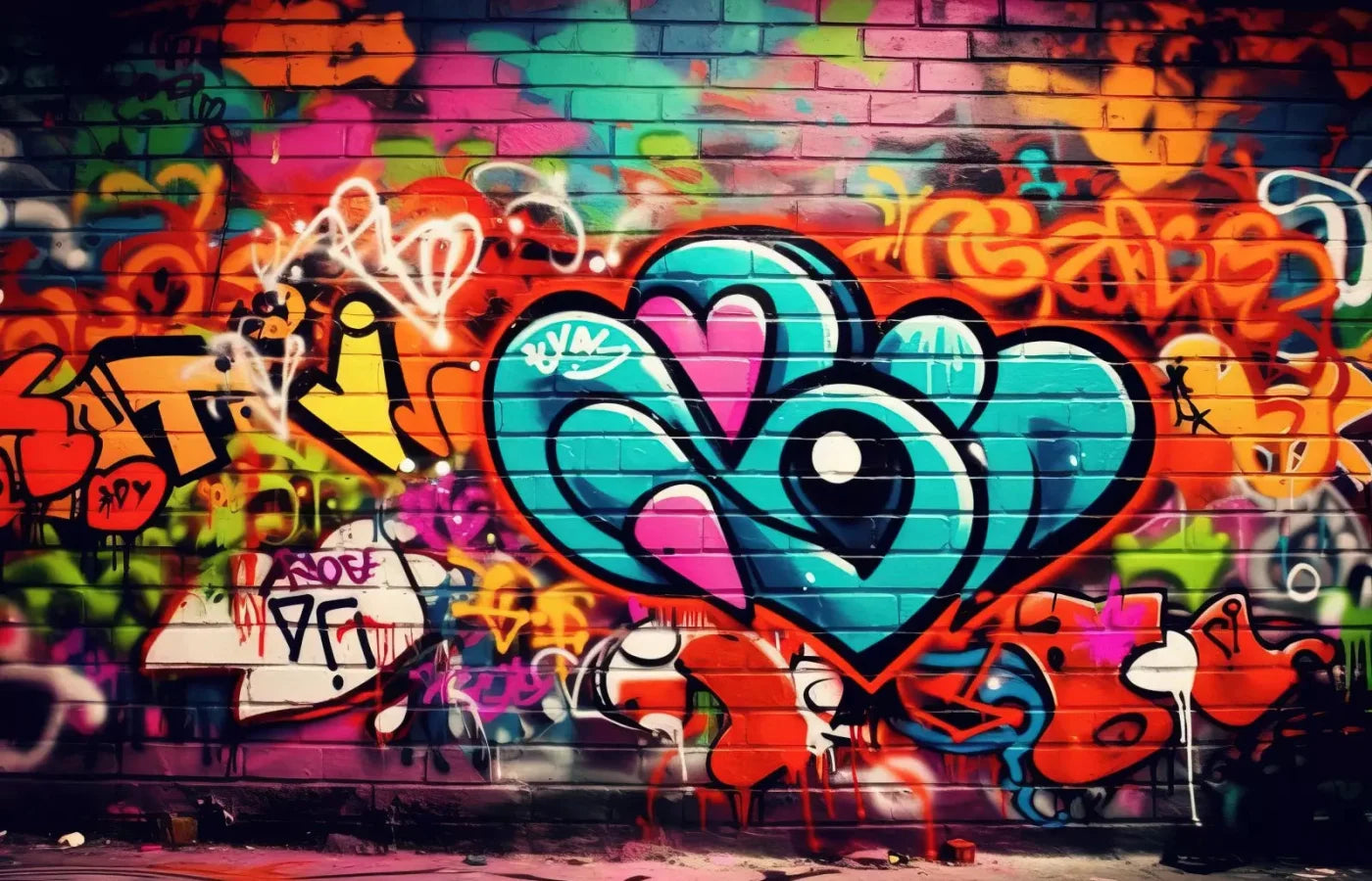 Neon Wall Art 2 12X8 Ultracloth ( 144 X 96 Inch ) Backdrop