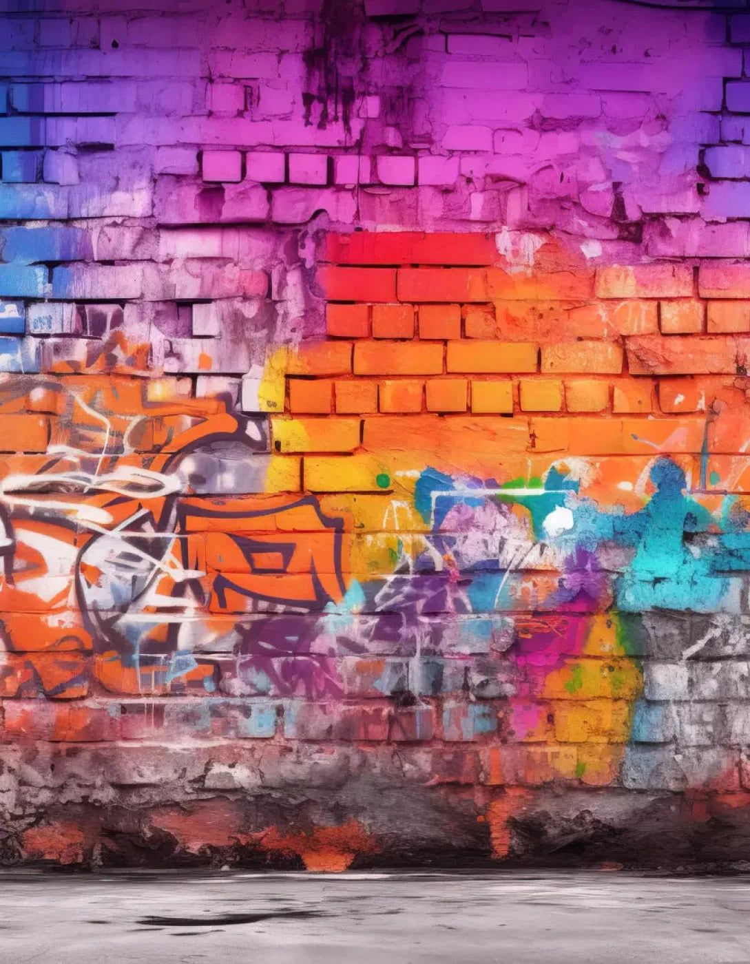 Neon Wall Art Backdrop
