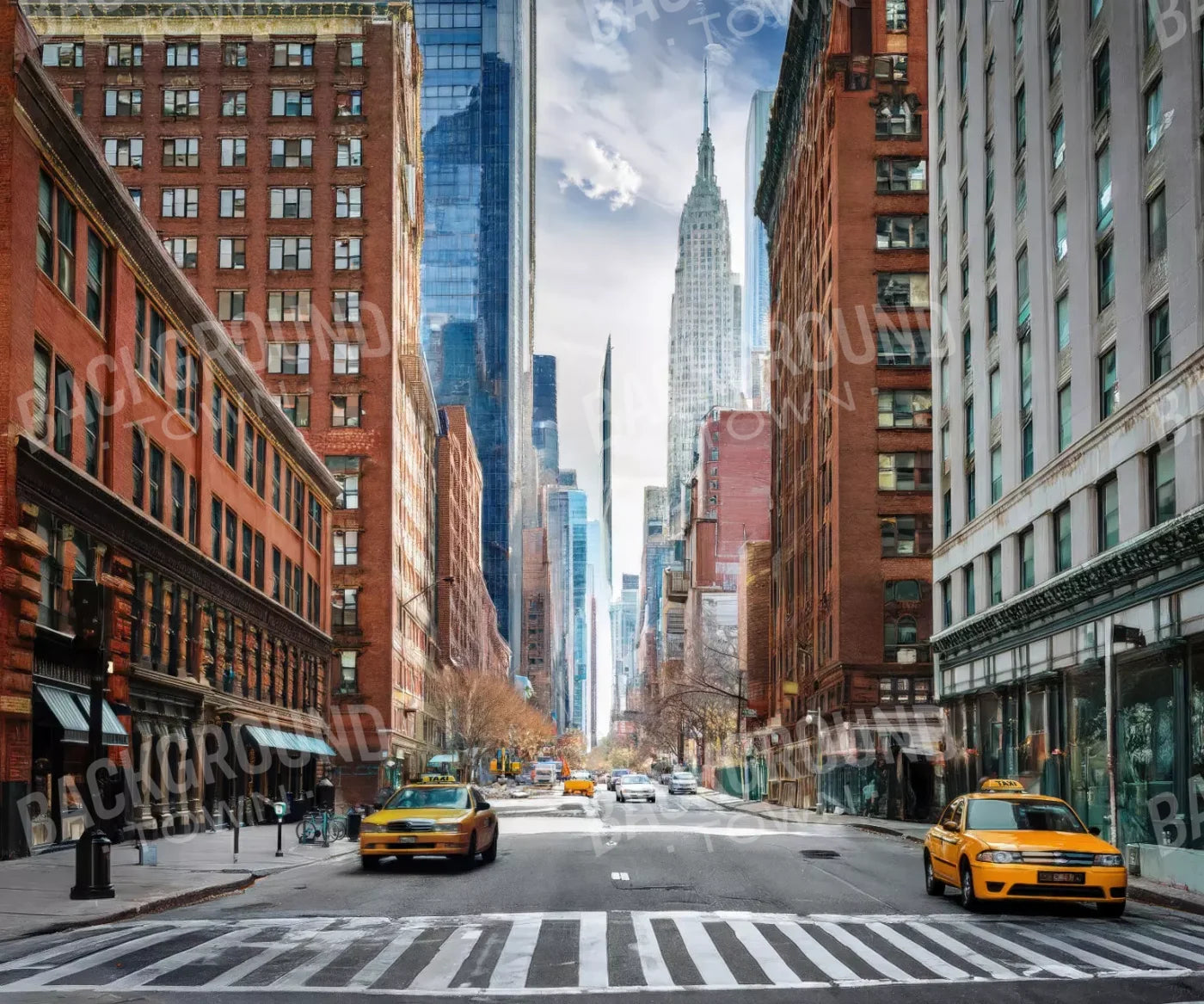 New York 5’x4’2 Fleece (60 x 50 inch) Backdrop